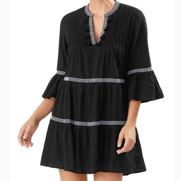 Tommy Bahama- Jacquard Tiered Dress - Picture 1 of 12